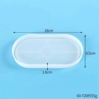 قالب كونكريت والريزين بيضوي الشكل