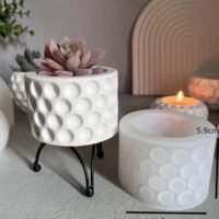 قالب سليكون للكونكريت&حامل شموع