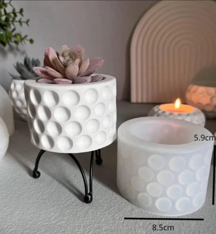 قالب سليكون للكونكريت&حامل شموع