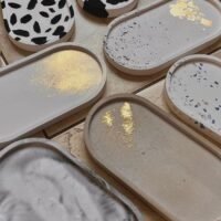 قالب كونكريت والريزين بيضوي الشكل