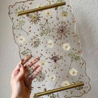 صينية رزين مستطيلة الشكل