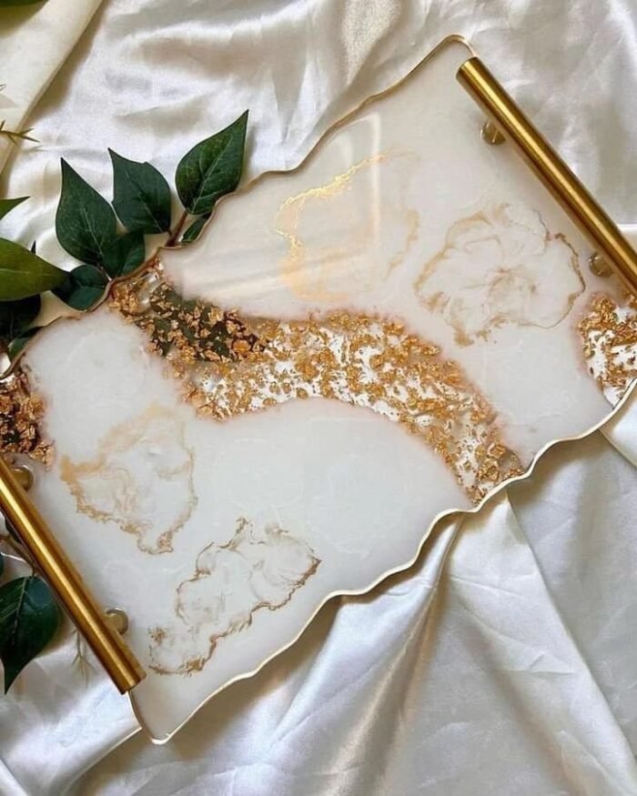 صينية رزين مستطيلة الشكل