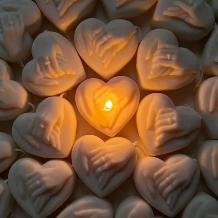 قالب شمعة اليدين